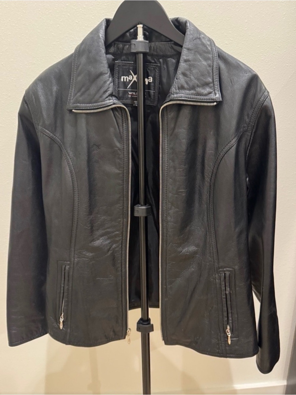 Like New Wilson Maxima Black Leather Jacket